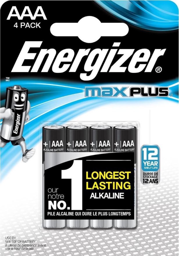 Energizer MAX PLUS LR03 AAA BL4 Batterie