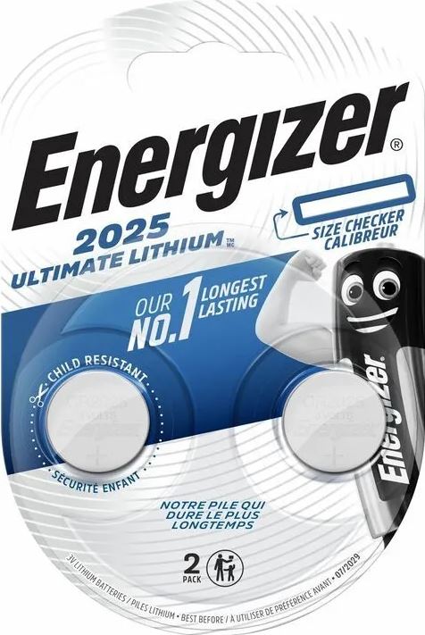 Energizer ULTIMATE LITHIUM 3V CR2025 BL2 Batterie