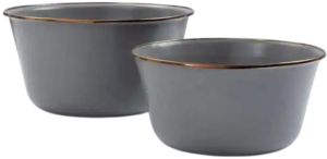 Barebones Enamel Mixing Bowl Set